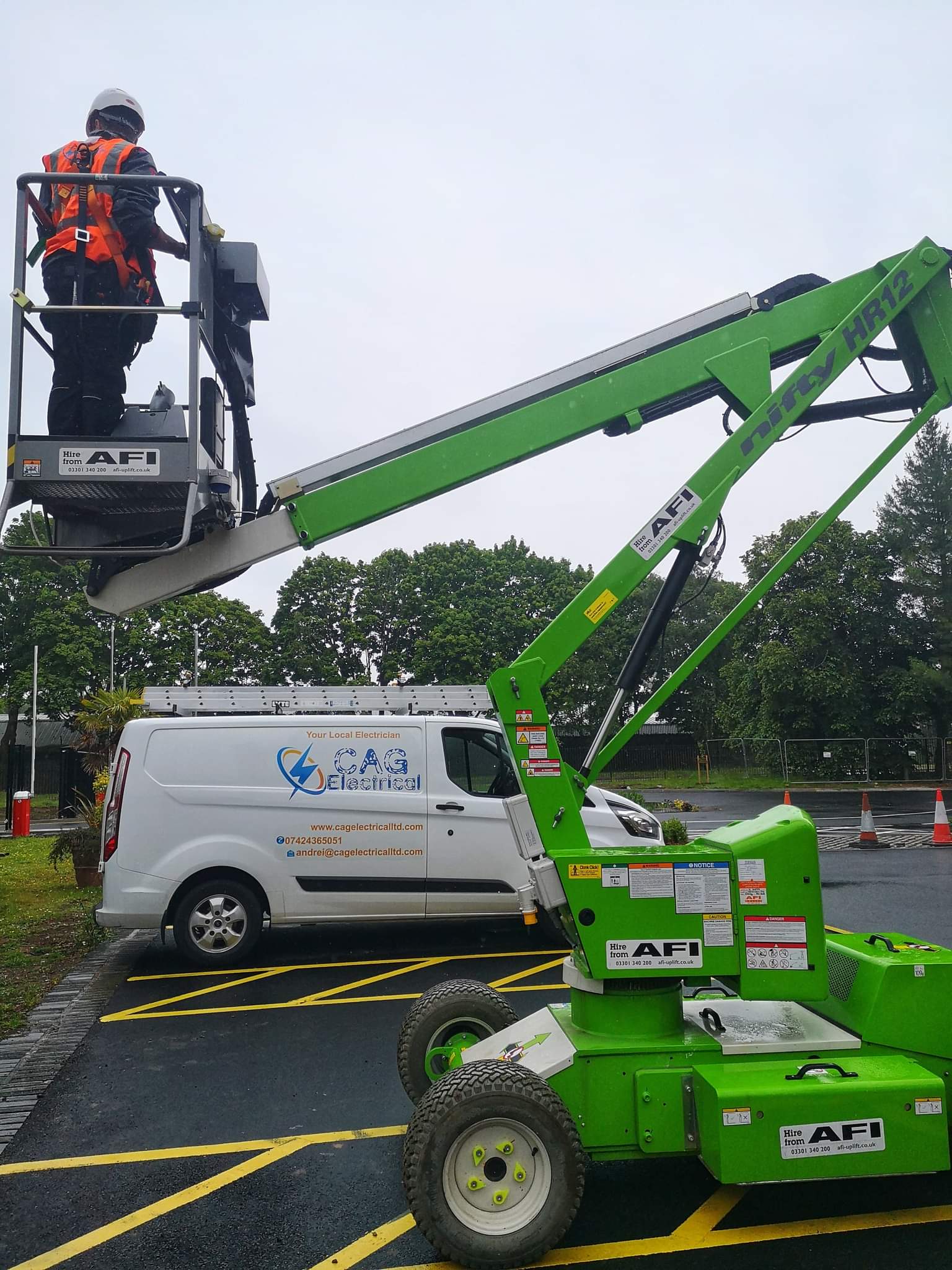 Commercial electrical installation work carried out by CAG Electrical Ltd